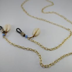Επιχρυσωμένη αλυσίδα γυαλιών με κοχύλια