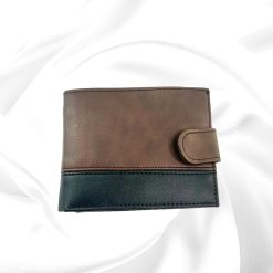 Ανδρικό πορτοφόλι χρ. καφέ με μαύρο | MWallet-006