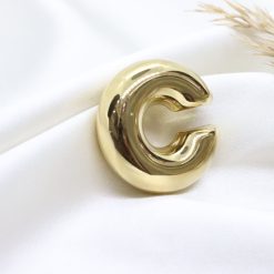 Ατσάλινο Ear Cuff σκουλαρίκι μεγάλο σε χρώμα χρυσό - skl-159X