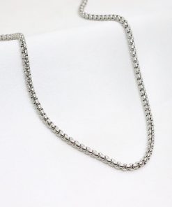 Ατσάλινη αλυσίδα σε ασημί χρώμα