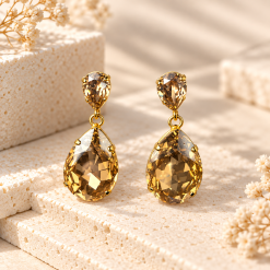 Aurelia Drop – Χειροποίητα Σκουλαρίκια με Swarovski