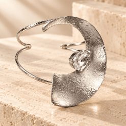 Celestia - Χειροποίητο Ασημί Βραχιόλι με Swarovski κρύσταλλο