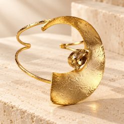 Aurelia Gold - Χειροποίητο Χρυσό Βραχιόλι με Swarovski κρύσταλλο